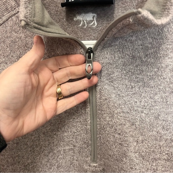 Polar King quarter zip mock neck fleece interior pullover w/pocket size large - Picture 3 of 12